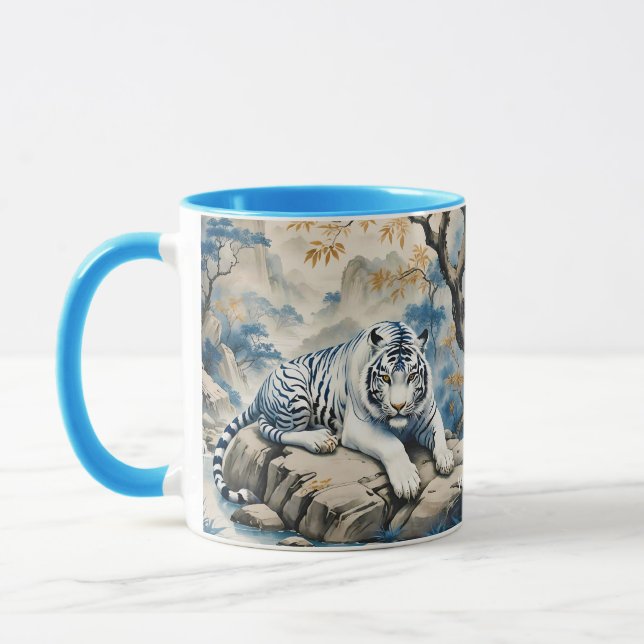 Caneca Estilo Chinês Fantasy Cute Tiger (Esquerda)