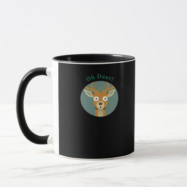 Caneca Estilo Criativo Oh Deer (Esquerda)