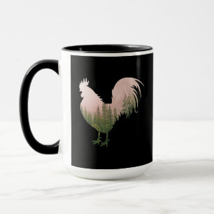 CANECA ESTILO DA FLORESTA DE FRANGO NATURAL ROOSTER