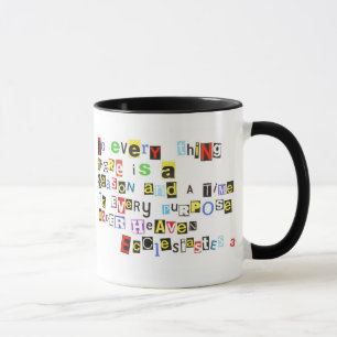 Caneca Estilo da nota de resgate de Ecclesiates 3
