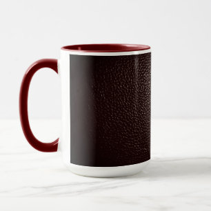 Caneca Estilo de couro na cor do vinho