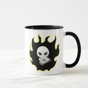 Caneca Estilo de Estilo Negro Amarelo Flame do Dinheiro C