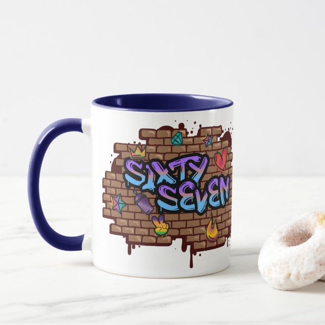 Caneca Estilo de Grafite 67 (Com Donut)