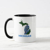 Estilo de Tatuagem Contorno de Michigan