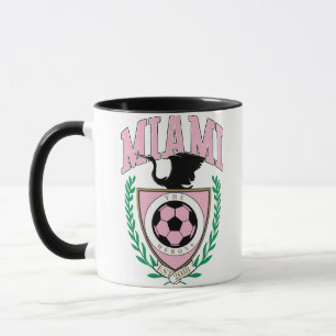 Caneca Estilo de Variação de Futebol de Miami