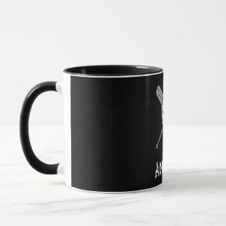 Caneca Estilo de Varsidade Los Angeles Presente no Crânio