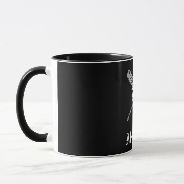 Caneca Estilo de Varsidade Los Angeles Presente no Crânio (Esquerda)