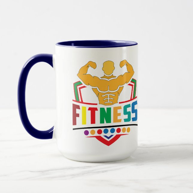 Caneca Estilo de Vida Fitness – Treine Duro Permaneça For (Esquerda)