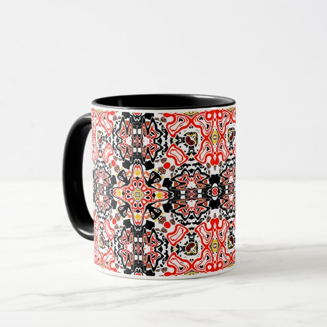 Caneca Estilo geométrico moroccan - kaliedoscope m (Frente Esquerda)