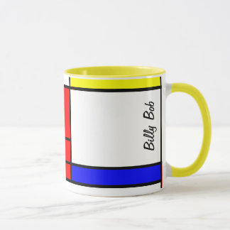 Caneca Estilo Neo-plasticism de Mondrian