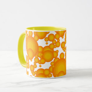 Caneca Estilo Oranger 70 círculos como bolhas de café mu