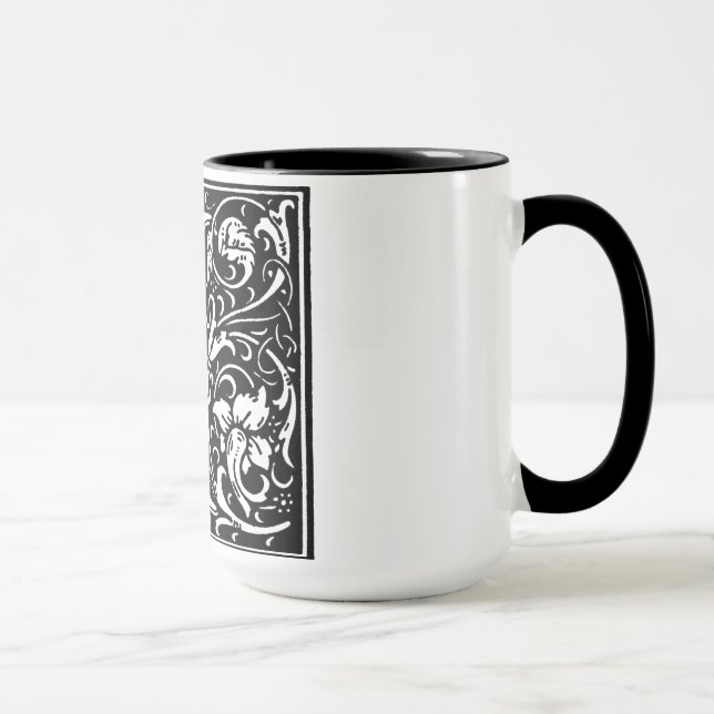Caneca Estilo Renascentista Alfabeto I em Mug (Direita)
