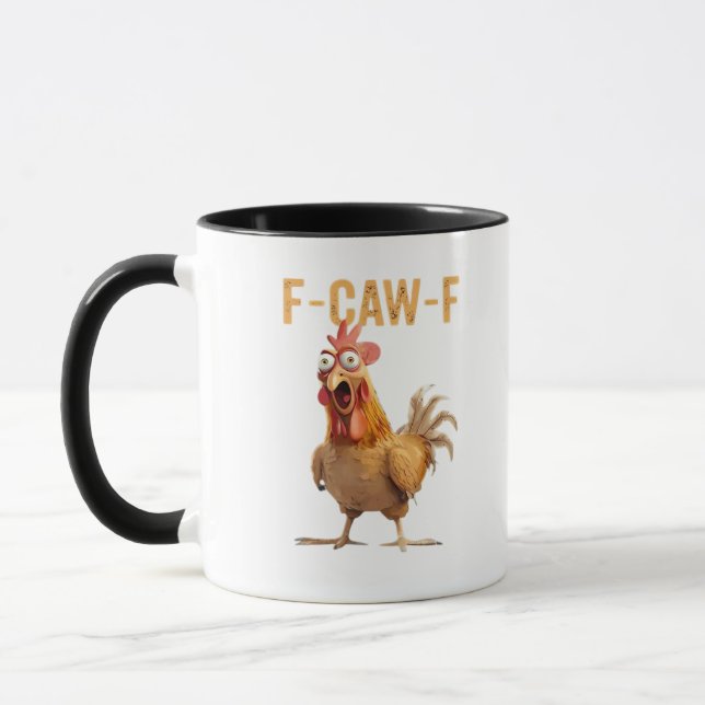 Caneca Estilo Retro Clássico F-Caw-F (Esquerda)