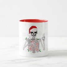 Estilo Sip em Spooky: Mug de Café Esqueleto
