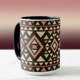Caneca Estilo sudoeste geométrico moderno