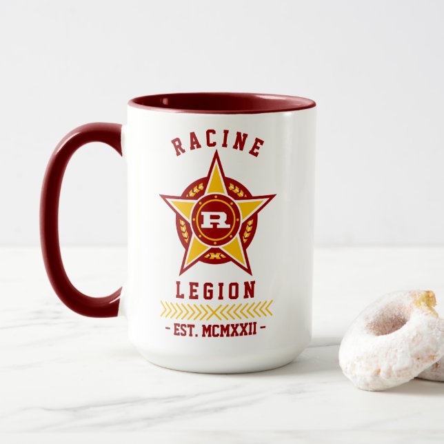Caneca Estilo Vintage Moderno Racine Legion (Com Donut)