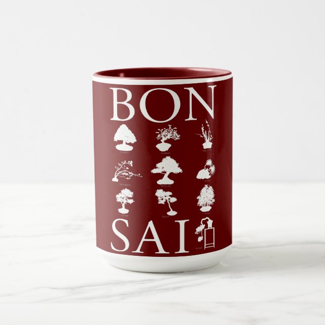 Caneca Estilos Básicos da Árvore Bonsai (Centro)