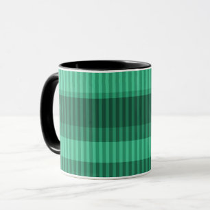 Caneca Estilos verdes com risca vertical