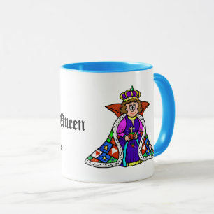 Caneca estofando da rainha - personalize com nome