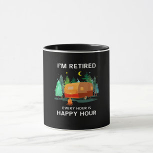 Caneca Estou aposentado todas as horas em feliz presente
