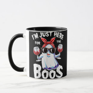 Caneca Estou aqui só para as mulheres do Boos Halloween