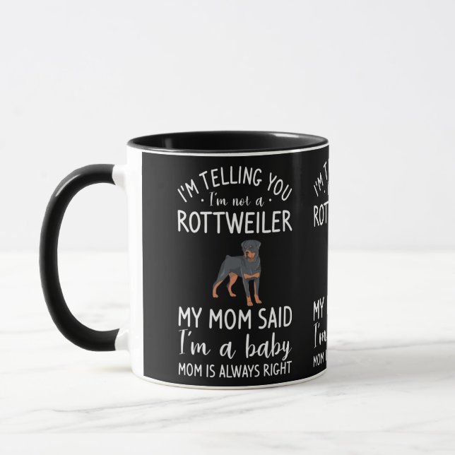 Caneca Estou dizendo que não sou um Rottweiler que minha  (Esquerda)