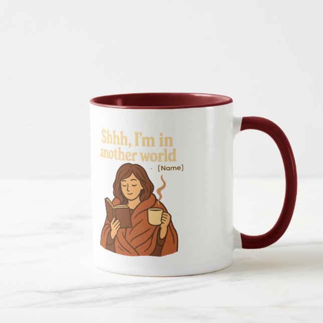 Caneca Estou em Outro Mundo | Adicionar Nome (Direita)