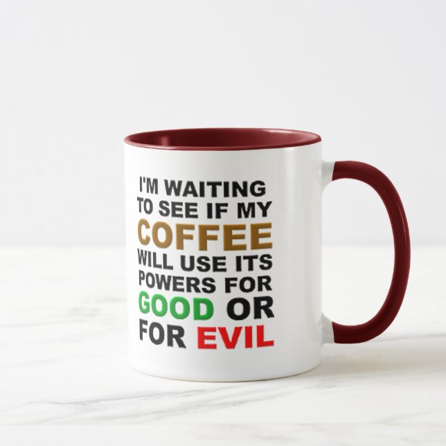 Caneca Estou esperando para ver se... (Direita)