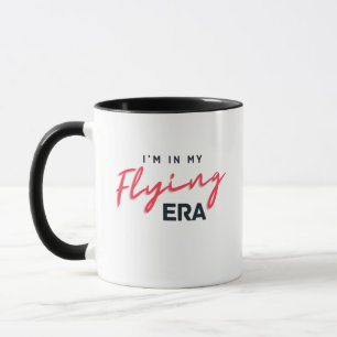 Caneca Estou na Minha Era de Voos, Voando, Viagem, Aventu