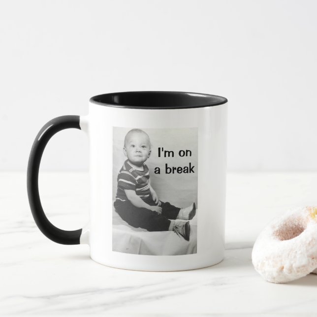 Caneca Estou no intervalo Mug (Com Donut)