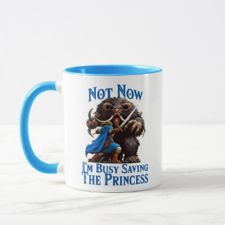 Caneca Estou ocupado salvando a princesa