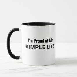 Caneca Estou Orgulhoso da Minha Vida Simples