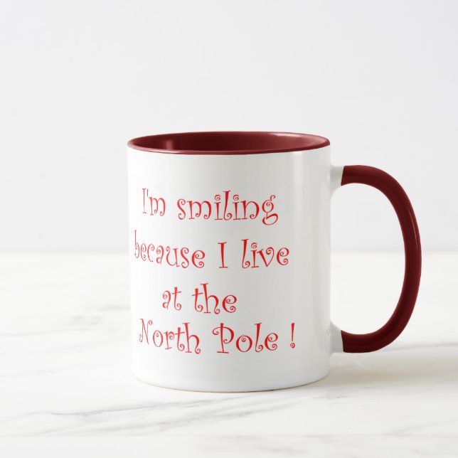 Caneca Estou sorrindo porque... (Direita)