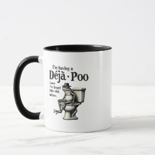 Caneca Estou tendo Déjà Poo porque ouvi essa Sapo