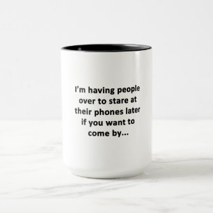 Caneca Estou Tendo Pessoas Por Aqui