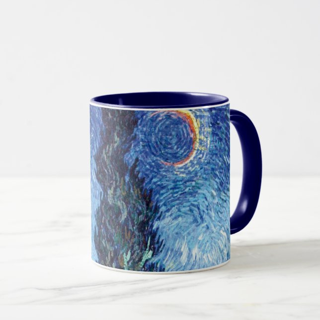 Caneca Estrada com Cypress e Star (1890) Vincent Van Gogh (Frente Esquerda)