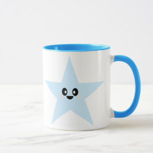 CANECA ESTRELA AZUL KAWAII