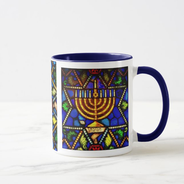 CANECA ESTRELA DE DAVID E MENORAH (Direita)