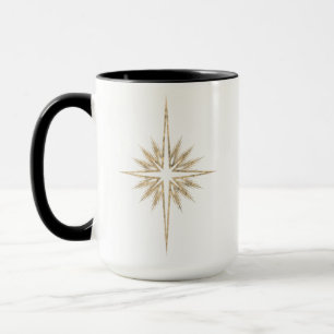 Caneca Estrela do Nascimento de Belém Escritura Preto Nat