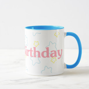 Caneca Estrelas do feliz aniversario