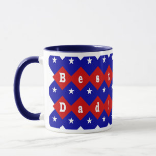 Caneca Estrelas e Diamantes do Melhor Pai