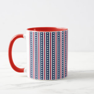 Caneca estrelas e listras Americana
