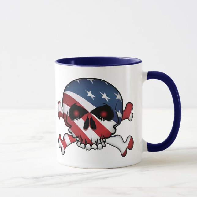 Caneca Estrelas e Stripes - Caveira (Direita)