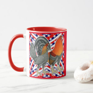 Caneca Estrelas e Stripes Gamefowl