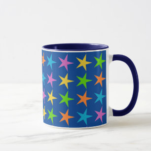 Caneca Estrelas multicoloridas