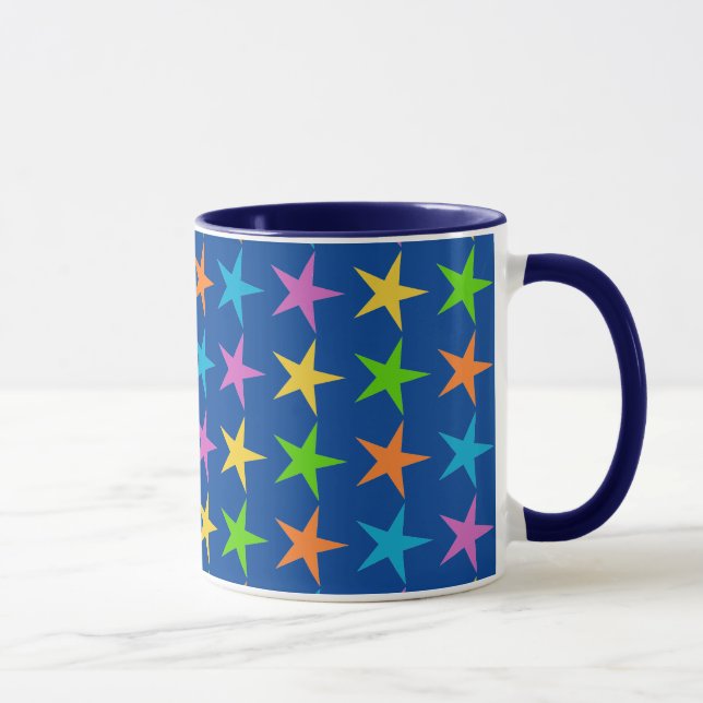 Caneca Estrelas multicoloridas (Direita)