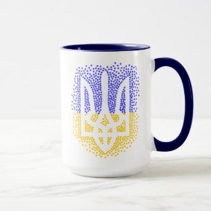 Caneca Estrelas ucranianas de dispersão de trizub