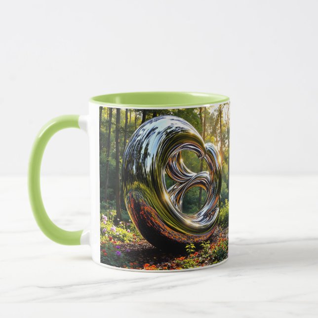 Caneca Estrutura de Cromo Abstrato de Fantasy (Esquerda)