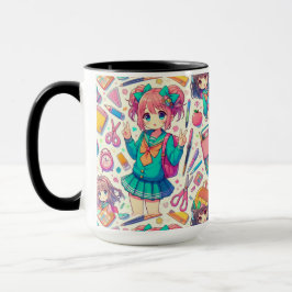Caneca estudante de animação