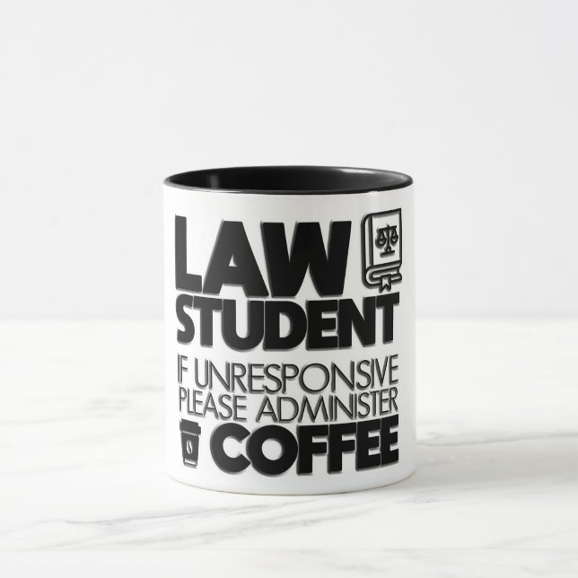 Caneca Estudante de Direito/Advogado (Centro)